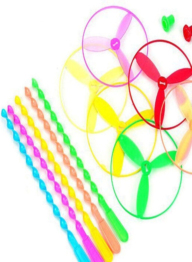 Firstly Traders Twisty Pull String Flying Chakri Toys Childhood Memory Mini Toys Spinning Wheel Toys Random Color- Pack of 12 pcs Party Goodie Bag Filers - Image 4